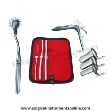 Hegar uterine dilator 3 pieces set,3-4, 7-8, 9-10, pinwheel, grave large, collin 3pcs
